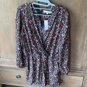 NWT Loft floral long sleeve romper